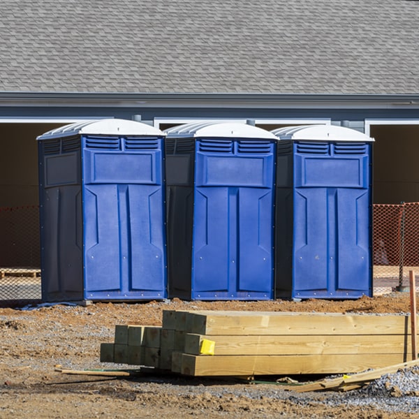 what is the cost difference between standard and deluxe portable restroom rentals in Durand